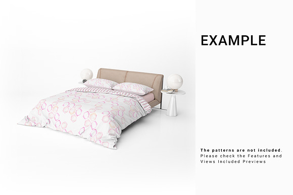 Bed Linen Mockup Set in Product Mockups - product preview 7