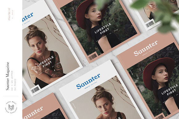 Saunter • Lifestyle Magazine in Magazine Templates - product preview 10