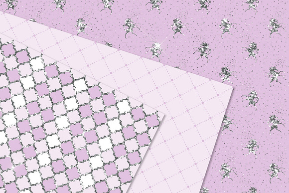 Lilac and Silver Glitter Patterns in Patterns - product preview 1