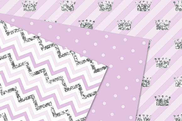 Lilac and Silver Glitter Patterns in Patterns - product preview 2