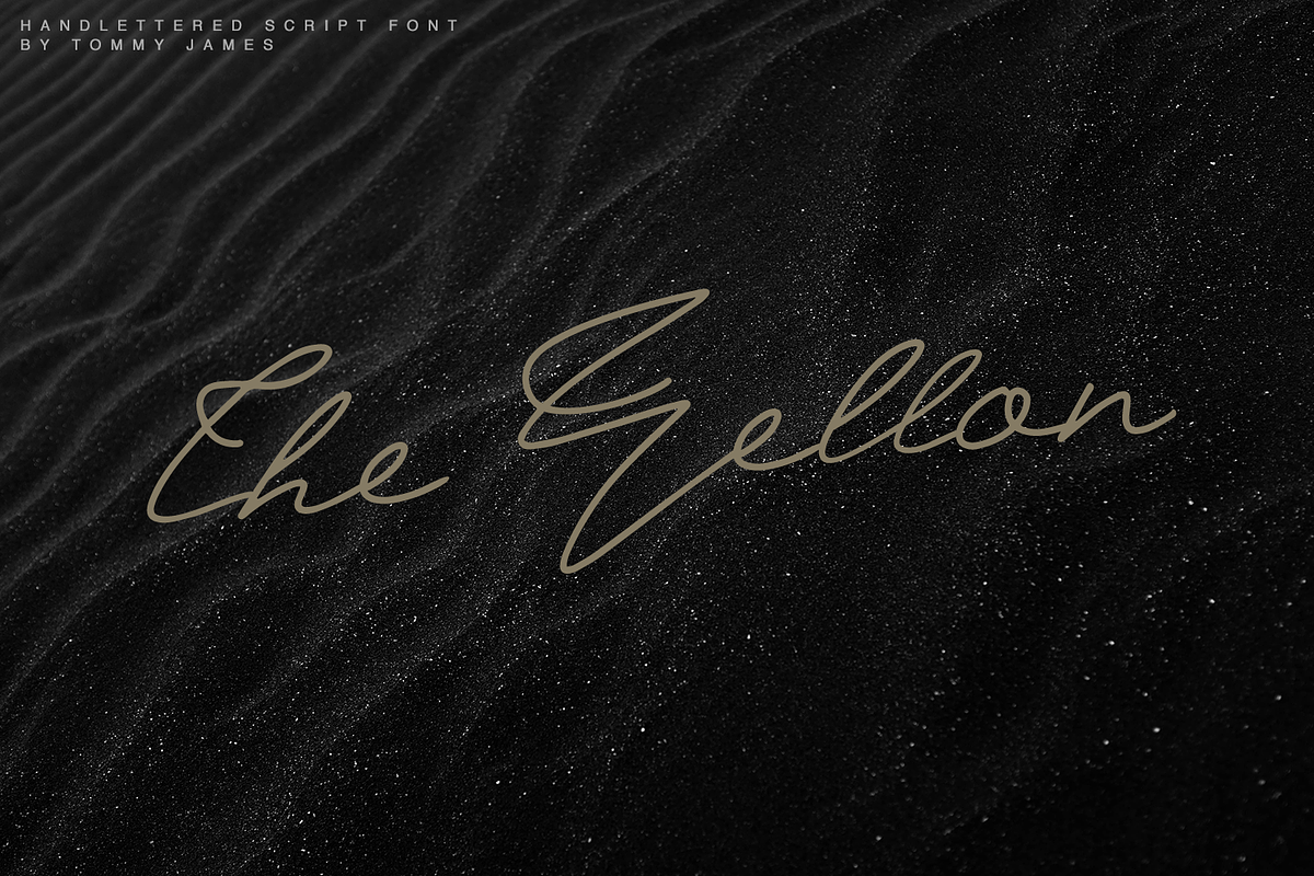 The Yellon Script Font in Script Fonts - product preview 8