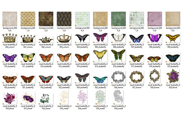 Royal Butterfly Graphics in Illustrations - product preview 2