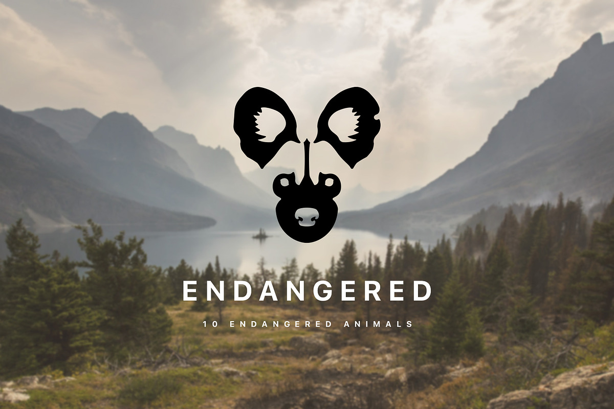 Endangered Iconic Animals in Dog Icons - product preview 8