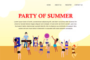 Landing Page people party