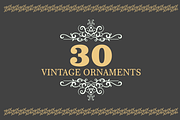 30 Vintage Ornaments