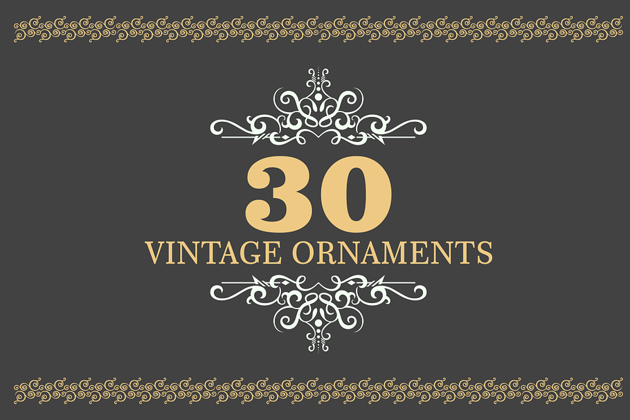 30 Vintage Ornaments in Objects - product preview 8