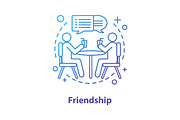 Friendship concept icon