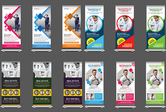 15 Business Roll-up Banners Bundle in Flyer Templates - product preview 1