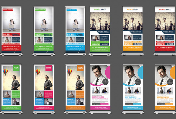 15 Business Roll-up Banners Bundle in Flyer Templates - product preview 2