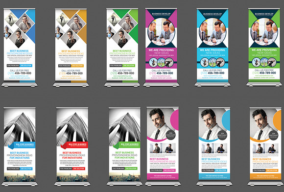 15 Business Roll-up Banners Bundle in Flyer Templates - product preview 3