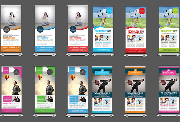 15 Business Roll-up Banners Bundle in Flyer Templates - product preview 4