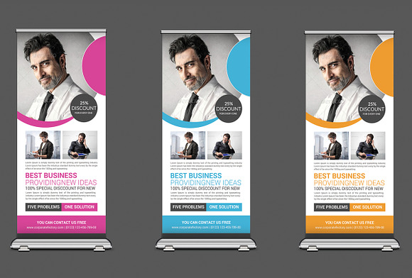 15 Business Roll-up Banners Bundle in Flyer Templates - product preview 6