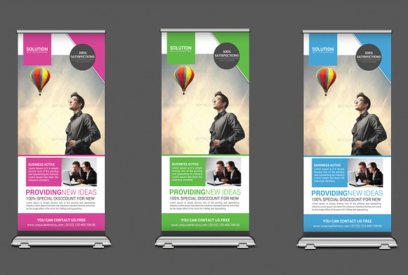 15 Business Roll-up Banners Bundle in Flyer Templates - product preview 14