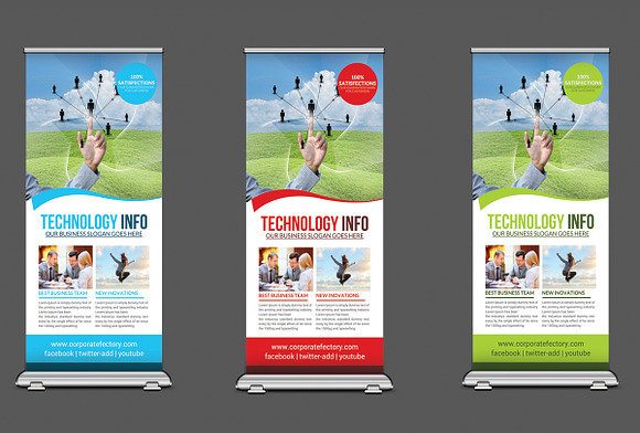 15 Business Roll-up Banners Bundle in Flyer Templates - product preview 17