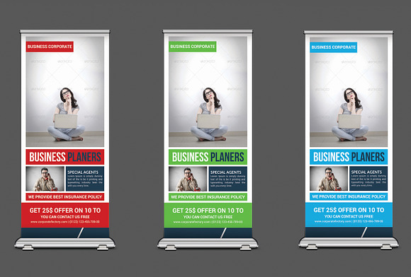 15 Business Roll-up Banners Bundle in Flyer Templates - product preview 18