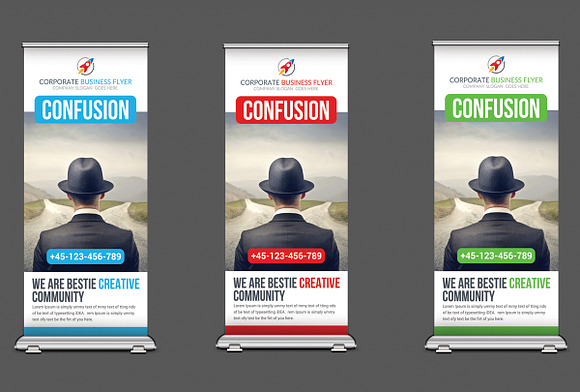 15 Mulipurpose Rollup Banners Bundle in Flyer Templates - product preview 7