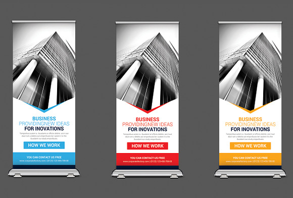 15 Mulipurpose Rollup Banners Bundle in Flyer Templates - product preview 10
