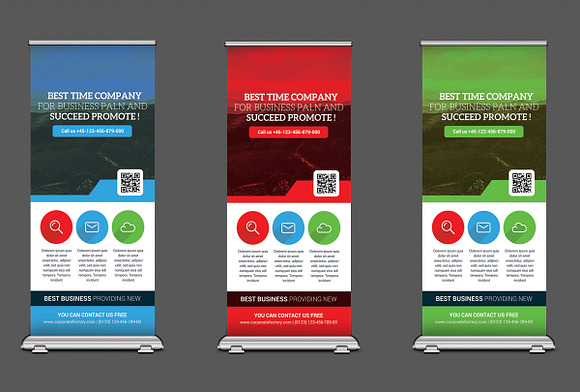 15 Mulipurpose Rollup Banners Bundle in Flyer Templates - product preview 13