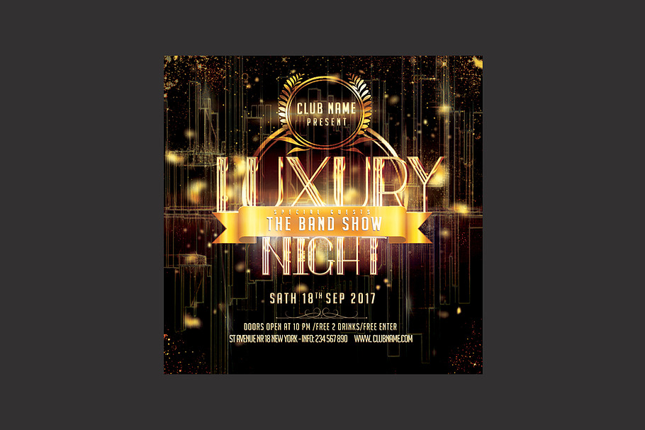 Luxury Party Flyer in Flyer Templates - product preview 8