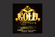 Gold Affair Party Flyer