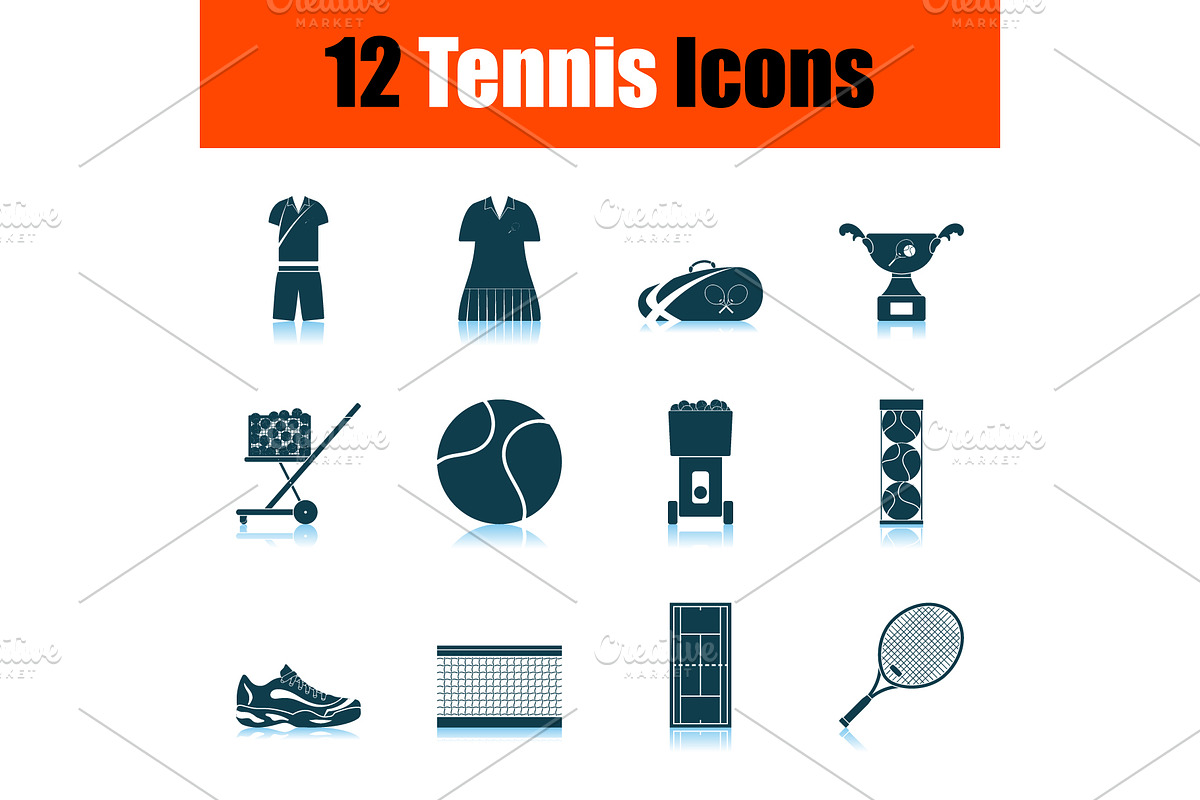 Tennis Icon Set in Icons - product preview 8