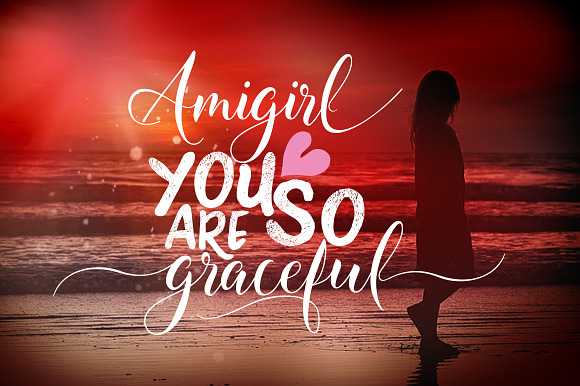 Amigirl Script in Script Fonts - product preview 7