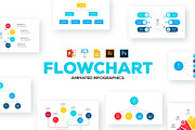 Flowchart animated infographics