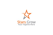 Stars Grow Logo Template
