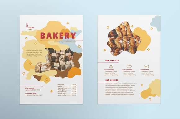 Bakery Print Pack in Invitation Templates - product preview 7
