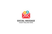 Social Message Logo Template