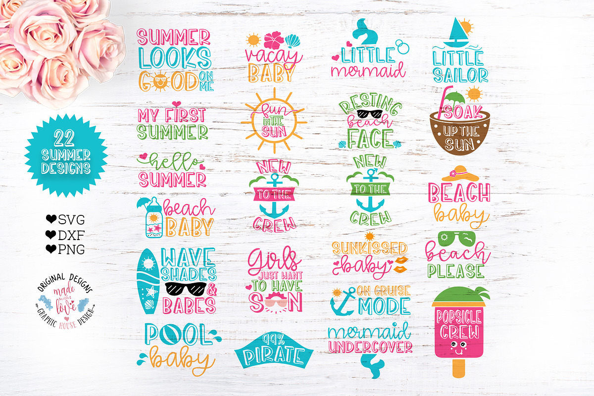 Summer Beach Baby Designs Bundle  in Illustrations - product preview 8