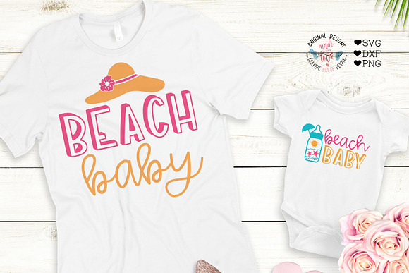 Summer Beach Baby Designs Bundle  in Illustrations - product preview 3