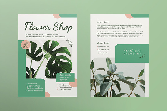 Flower Shop Print Pack in Invitation Templates - product preview 7