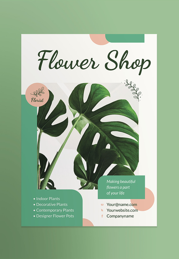 Flower Shop Print Pack in Invitation Templates - product preview 9