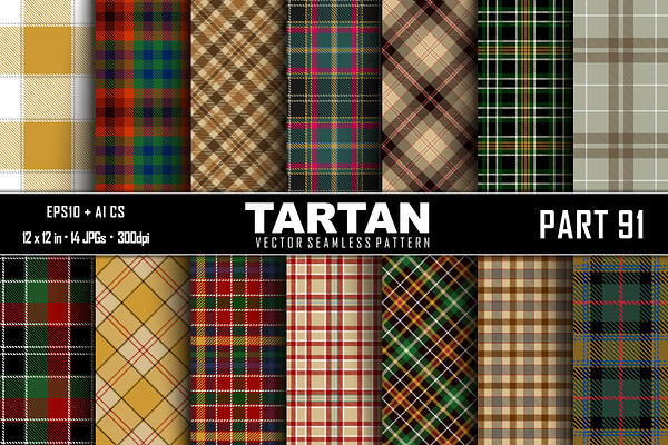 Seamless Tartan Pattern. Part–91