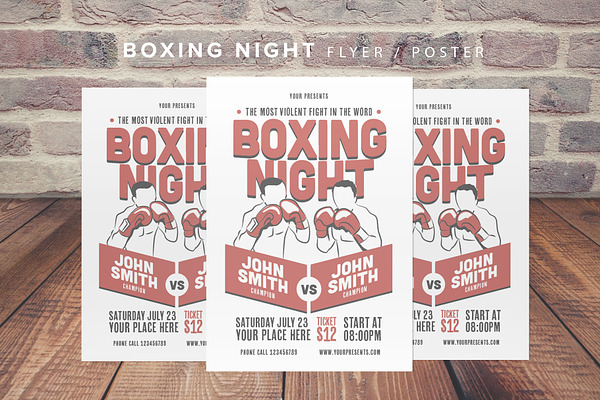 Boxing Night Flyer