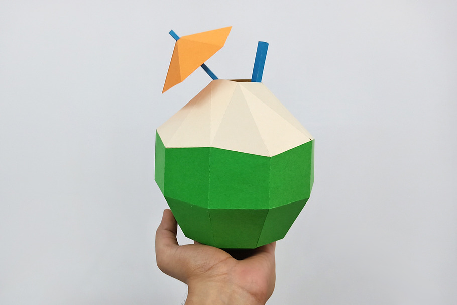 DIY Coconut - 3d papercraft