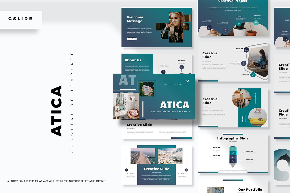 Atica - Google Slide Template in Google Slides Templates - product preview 8