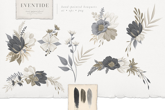 Eventide Florals Logos Patterns in Illustrations - product preview 4