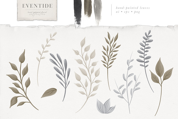 Eventide Florals Logos Patterns in Illustrations - product preview 12