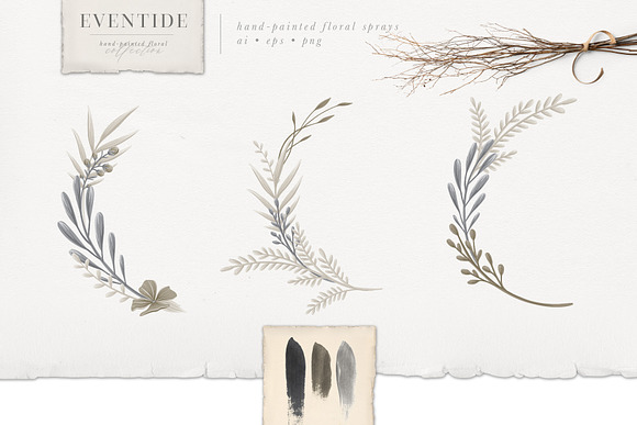 Eventide Florals Logos Patterns in Illustrations - product preview 15