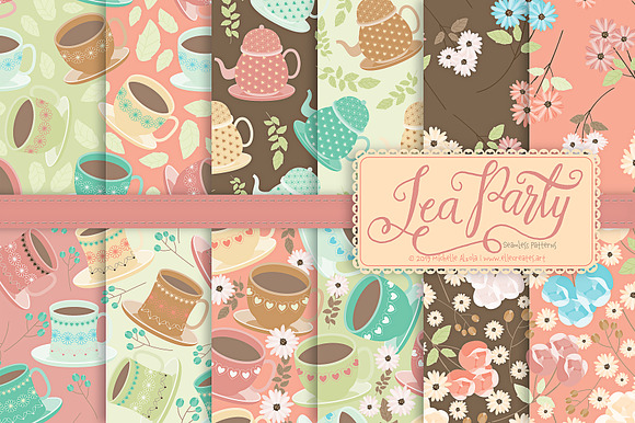Tea Party 01 - Seamless Patterns in Patterns - product preview 1