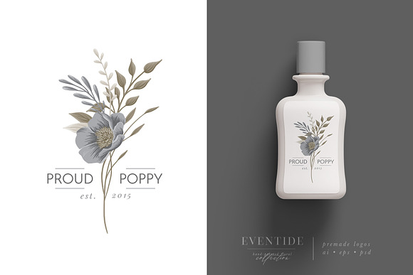 Eventide Florals Logos Patterns in Illustrations - product preview 20