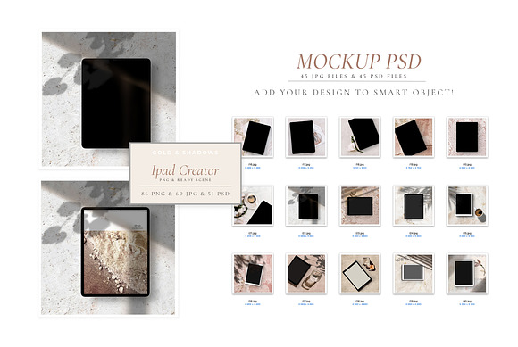 iPad mockup creator+ BONUS in Scene Creator Mockups - product preview 1