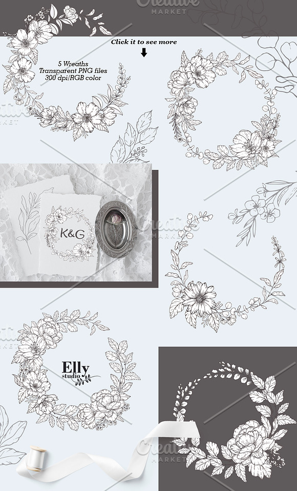 Modern Floral Graphic Collection in Illustrations - product preview 1