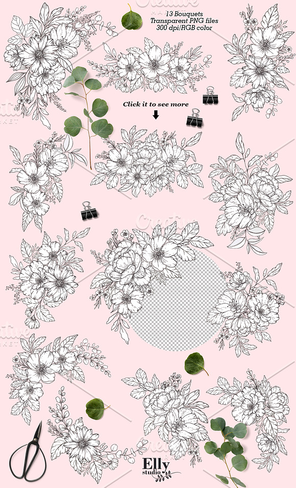 Modern Floral Graphic Collection in Illustrations - product preview 3