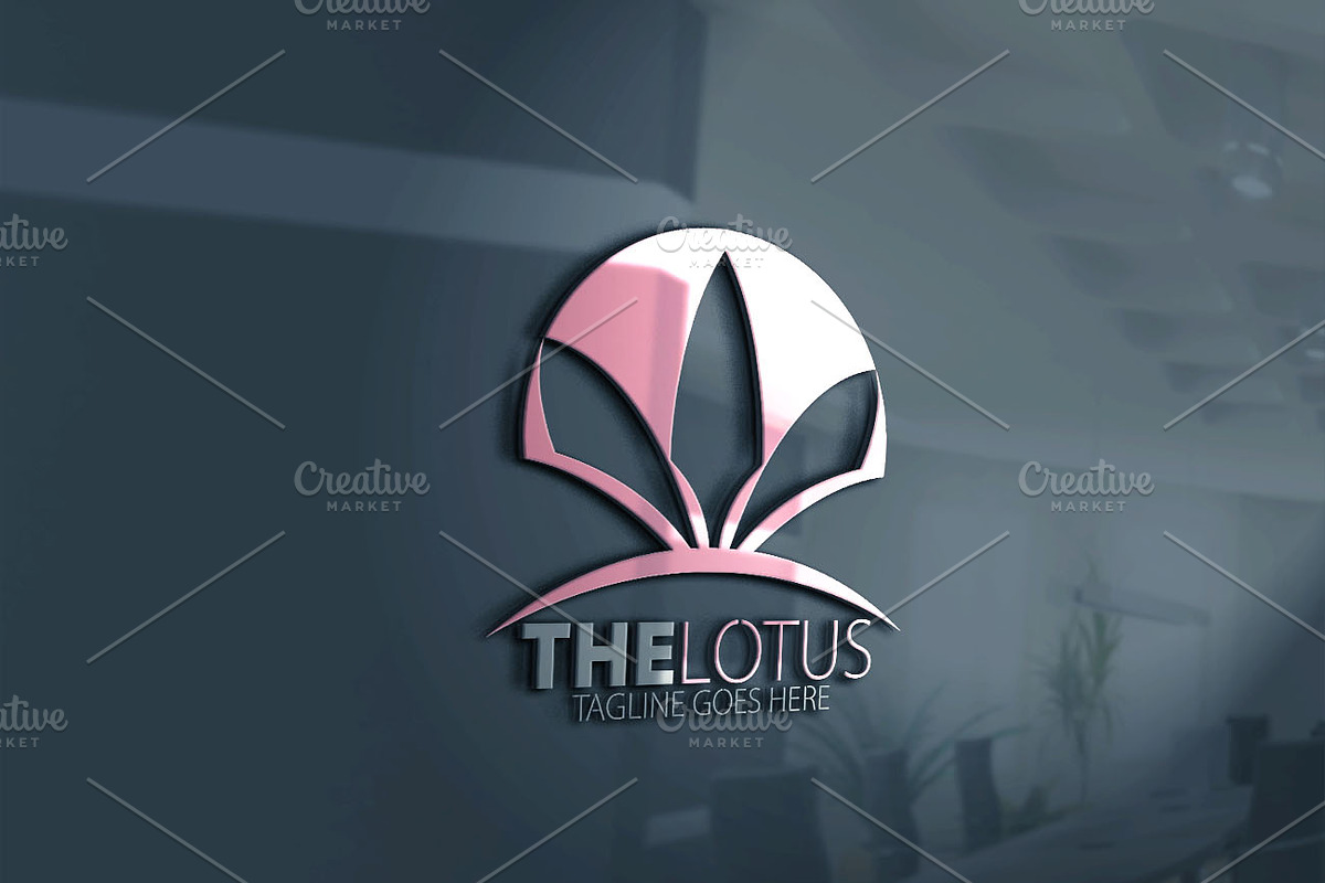 The Lotus Logo in Logo Templates - product preview 8