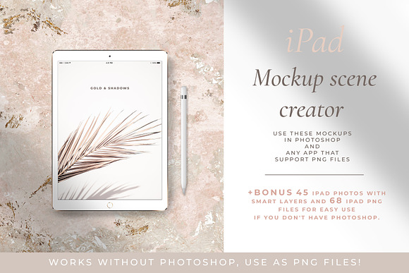 iPad mockup creator+ BONUS in Scene Creator Mockups - product preview 11
