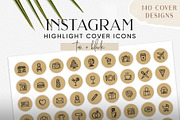 Tan Black Instagram Highlight Covers