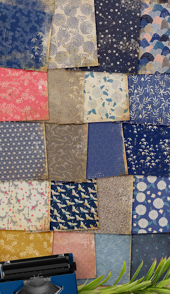 Vintage Japanese Papers in Patterns - product preview 2